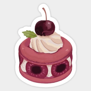 Cherry macaron Sticker